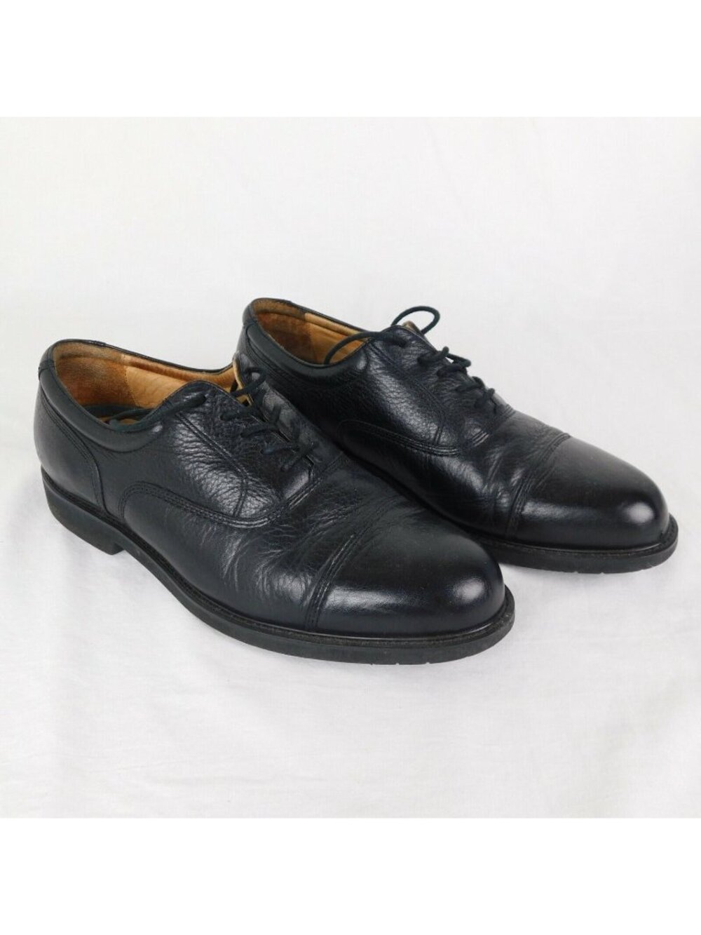 Easy Spirit Oxford Men Black Shoe Size 13M Leather Uppers Man Made Soles
